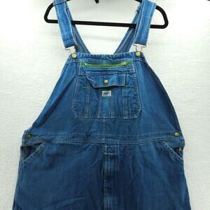 Liberty Bib Overall Mens 52X32 Blue Rigid Denim 100% Cotton Workwear Carpenter